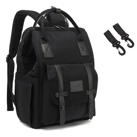 REDOM Wickelrucksack Wickeltasche Rucksack Baby Multifunktions-Babytaschen wasserabweisend (Windeln Babyflasche Milchfläsche Rucksack Tasche mit USB-Anschluss, Multifunktional, Babytasche, Wickelrucksack), mit Kinderwagen-Haken Letzte 2 Tage