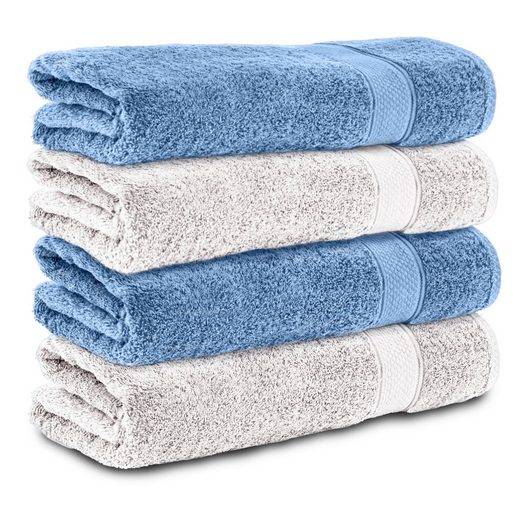 KOMFORTEC Badetücher 100% Baumwolle, 470 g/m² Frottee (4-St), Handtücher 70x140 cm Set, Weich mehr Verkauf