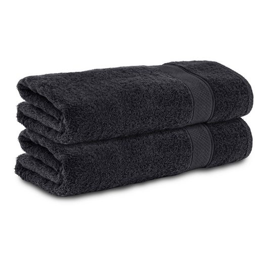 KOMFORTEC Badetücher 100% Baumwolle, 470 g/m² Frottee (2-St), Handtücher 70x140 cm Set, Weich mehr Wochenangebot