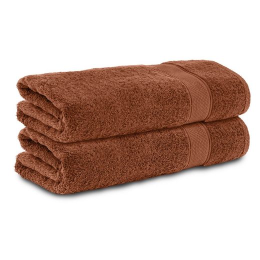 KOMFORTEC Badetücher 100% Baumwolle, 470 g/m² Frottee (2-St), Handtücher 70x140 cm Set, Weich mehr Letzte 3 Tage
