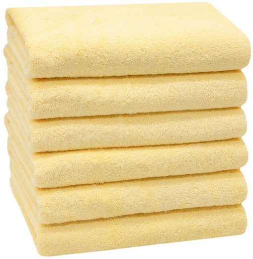 ZOLLNER Handtücher Walkfrottier (6-St), 50 x 100 cm, 100% Baumwolle, vom Hotelwäschespezialisten mehr Sonderangebot