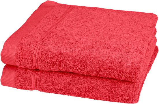 ROSS Handtücher Rubin Frottier (Packung, 2-St), 100% Baumwolle mehr Begrenztes Angebot