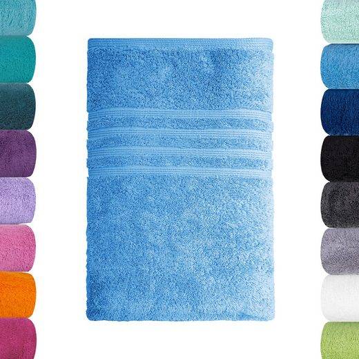 LAVEA Badetuch Bali 100x150cm aus 100% Bio-Baumwolle, einzigartig weiches Badetuch mit 500 g/m² (1-St), hochwertiges und nachhaltiges Premium Strandtuch – saugstarke Faser mehr Zeitlich begrenztes Angebot