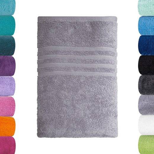 LAVEA Badetuch Bali 100x150cm aus 100% Bio-Baumwolle, einzigartig weiches Badetuch mit 500 g/m² (1-St), hochwertiges und nachhaltiges Premium Strandtuch – saugstarke Faser mehr Blitzangebot