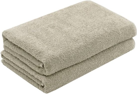 ZOLLNER Duschtücher Walkfrottier (2-St), 70 x 140 cm, 100% Baumwolle, alle Farben bis 95°C waschbar mehr Osterangebot