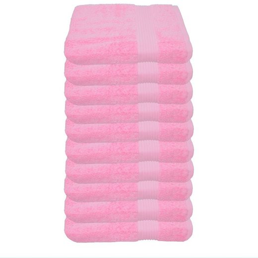 JULIE JULSEN Gästehandtücher 10-Gästehandtücher-Fuchsia-Gästetuch 30 x 50 cm Baumwolle (10-St) mehr Online