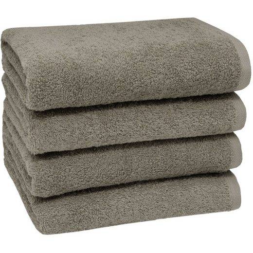 ZOLLNER Handtücher Walkfrottier (4-St), 50 x 100 cm, 100% Baumwolle, alle Farben bis 95°C waschbar mehr Flash Sale