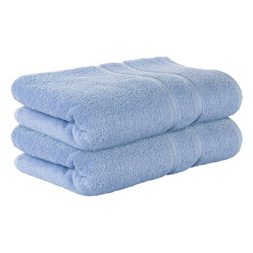 STICKANDSHINE Badetuch 2er Set Premium Frottee Badetuch 100x150 cm in 500g/m² aus 100% Baumwolle (2 Stück Pack) Badetücher 100 x 150 100% Baumwolle 500GSM Frottee mehr Flash Sale