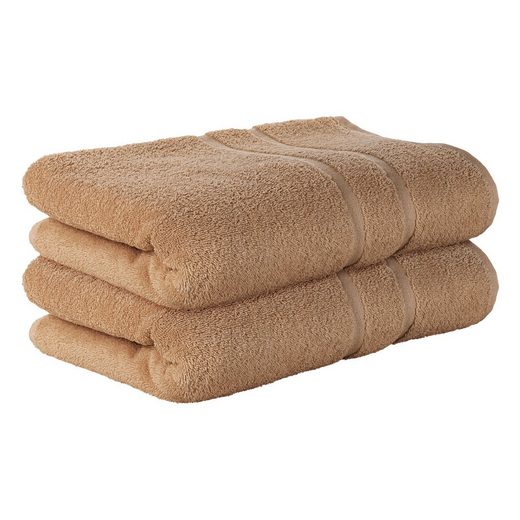 STICKANDSHINE Badetuch 2er Set Premium Frottee Badetuch 100x150 cm in 500g/m² aus 100% Baumwolle (2 Stück Pack) Badetücher 100 x 150 100% Baumwolle 500GSM Frottee mehr Cyber Monday