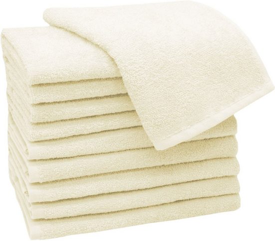 ZOLLNER Gästehandtücher Walkfrottier (10-St), 30 x 50 cm, 100% Baumwolle, vom Hotelwäschespezialisten mehr Bestseller