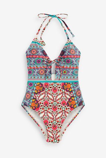 NEXT Badeanzug Bauchformender Neckholder-Badeanzug 1-St mehr Tägliche Deals