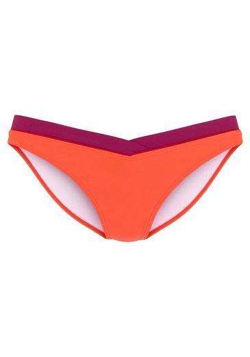 S.OLIVER Bikini-Hose Yella mit kontrastfarbenen Details und V-Bund mehr Online Outlet