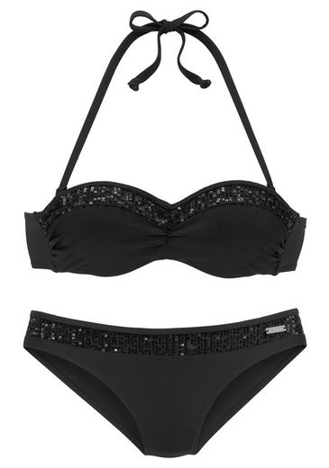BRUNO BANANI Bügel-Bandeau-Bikini mit Pailletten mehr Letzte 2 Tage