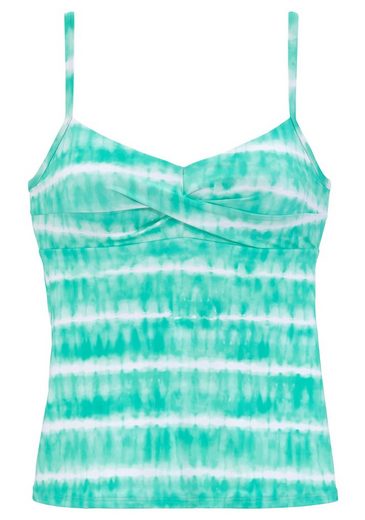 S.OLIVER Bügel-Tankini-Top Enja mit Batikdruck und Wickeloptik mehr Kostenloser Versand international