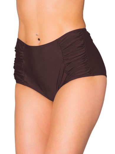 AQUARTI Bikini-Hose Aquarti Damen Bikinihose mit Hoher Taille und Raffung mehr Letzter Tag