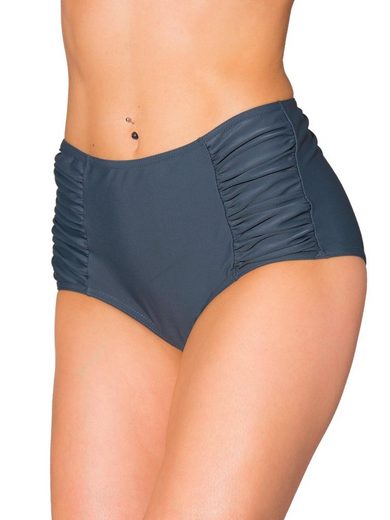 AQUARTI Bikini-Hose Aquarti Damen Bikinihose mit Hoher Taille und Raffung mehr Zeitbegrenzte Promotion