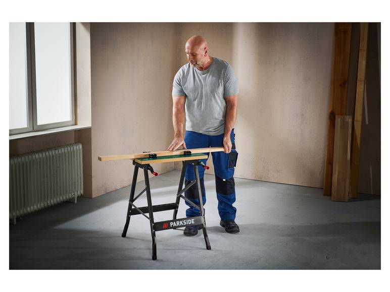 PARKSIDE® Werk- und Spanntisch, 150 kg, zusammenklappbar Riesige Ersparnisse