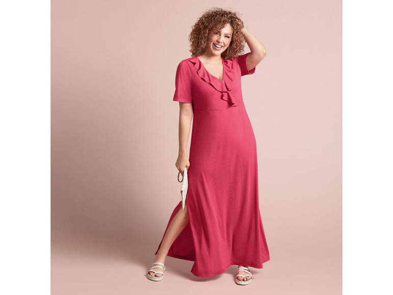 esmara® Damen Maxikleid mit langen Seitenschlitzen Speichern exportieren