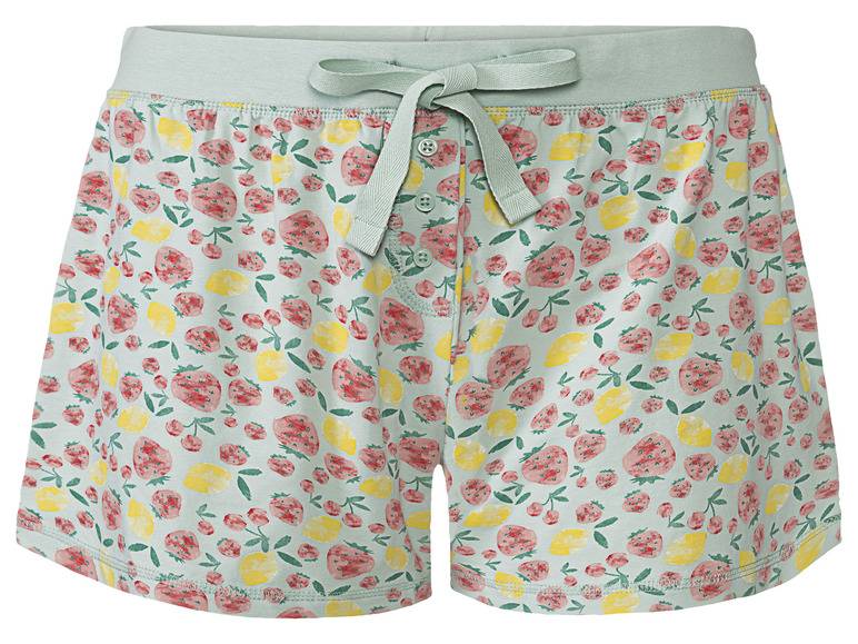 esmara® Damen Schlafhose, kurz, mit Zierknopfleiste zollfrei