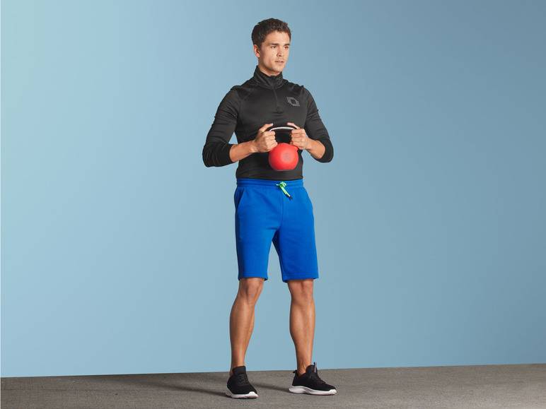 CRIVIT Herren Sweatshorts mit HeiQ Mint Technologie Schlussverkauf