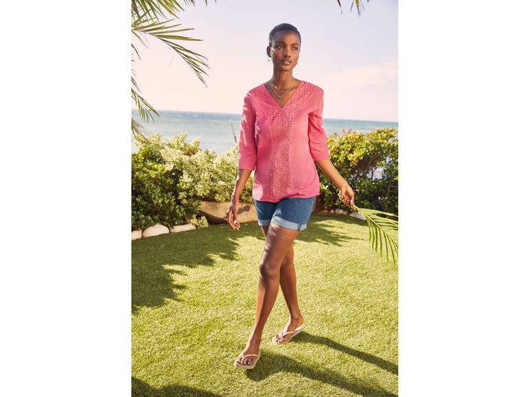 esmara® Damen Jeansshorts, mit Krempeloptik am Beinabschluss Begrenztes Angebot