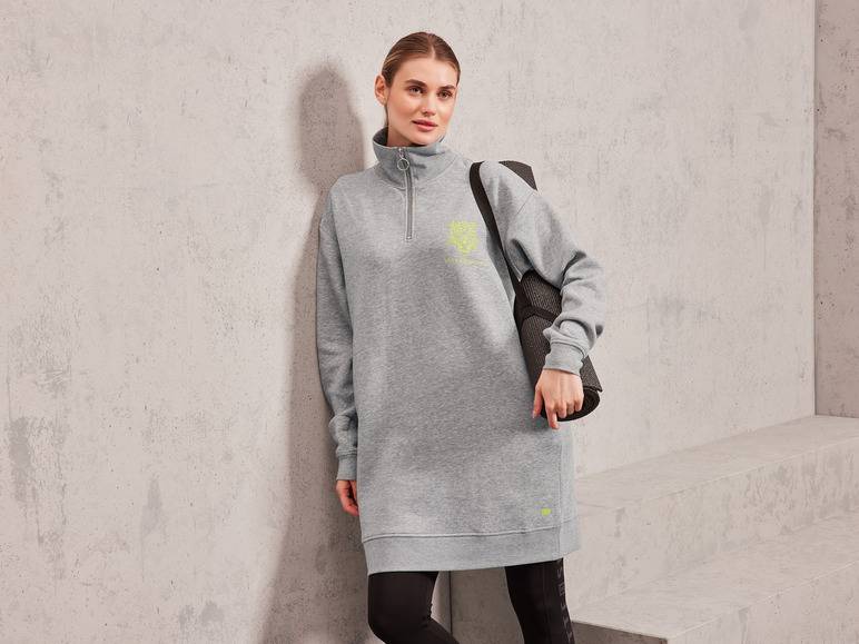 CRIVIT by Jette Sport Damen Sweatkleid mit HeiQ Mint Technologie Online Shopping