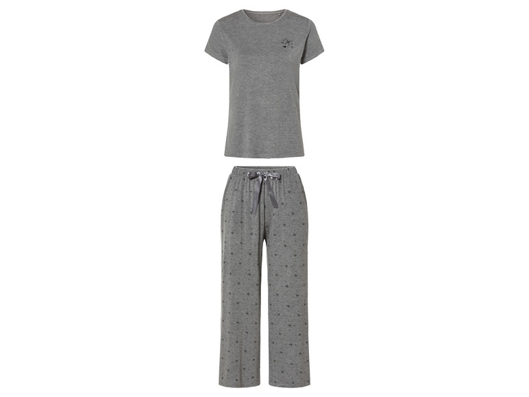 esmara® Damen Pyjama in moderner 7/8-Culotte-Passform Jubiläumsangebot