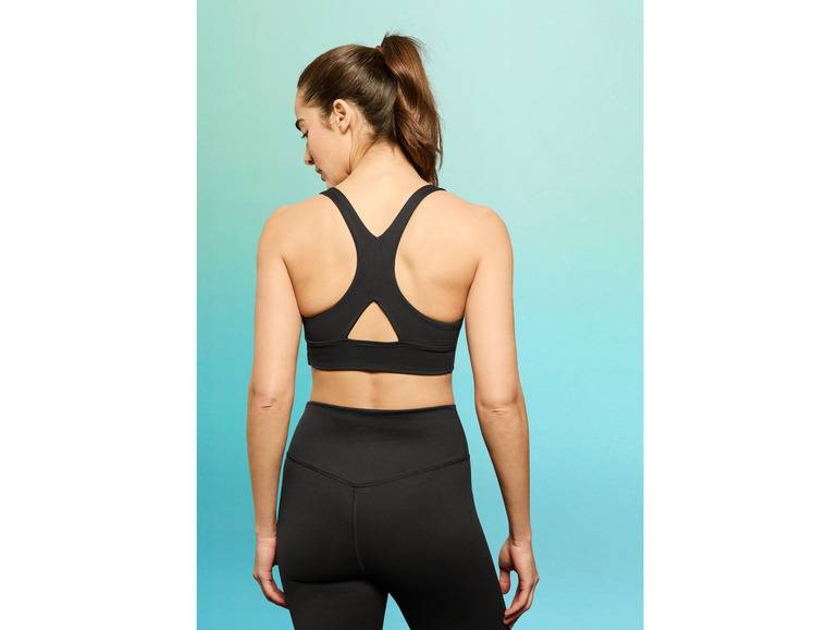 CRIVIT Damen Sportbustier, Medium-Level, mit dynamischer Kühltechnologie Lagerräumung