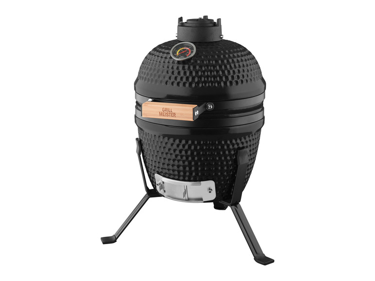 GRILLMEISTER Holzkohle Keramikgrill, Ø 26,5 cm Kostenloser Versand international