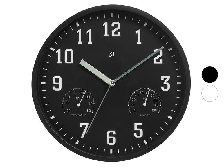 AURIOL® Wanduhr mit Thermo- und Hygrometer Black Friday Preise