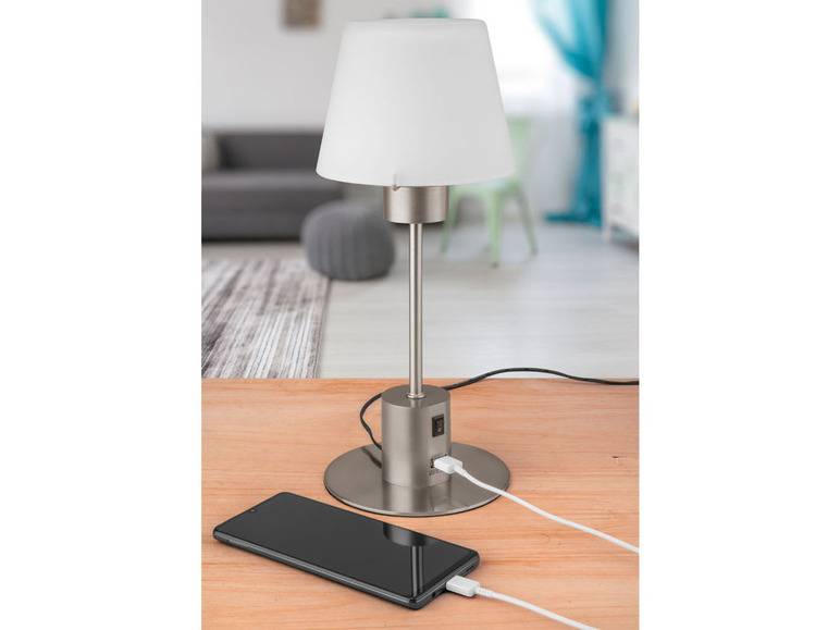 LIVARNO home LED-Tischleuchte, USB-Anschluss zum Aufladen 50% Rabatt für begrenzte Zeit