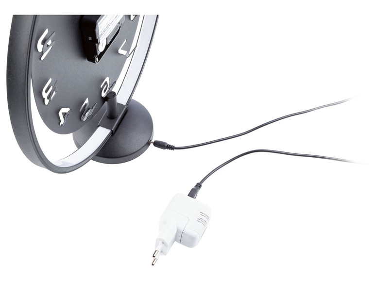 AURIOL® Tischuhr, mit LED-Leuchtring Fabrikpreis