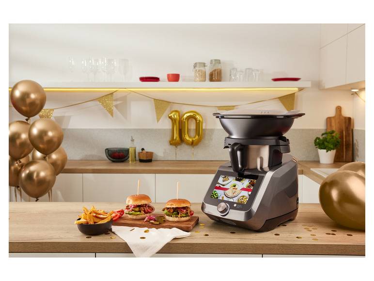 SILVERCREST® KITCHEN TOOLS Monsieur Cuisine Smart SKMS 1200 B1 Titanium Online Shopping