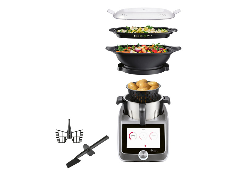 SILVERCREST® KITCHEN TOOLS Monsieur Cuisine Smart SKMS 1200 B1 Titanium Online Shopping