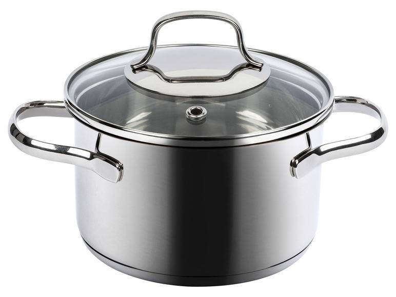 ERNESTO® Edelstahl-Topf, mit Deckel, Ø 16 cm Zeitlich begrenztes Angebot
