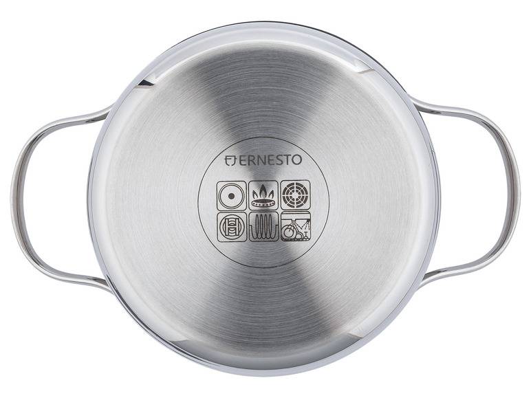 ERNESTO® Edelstahl-Topf, mit Deckel, Ø 16 cm Zeitlich begrenztes Angebot