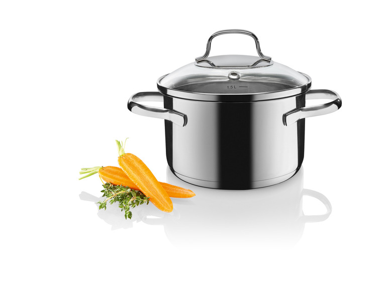 ERNESTO® Edelstahl-Topf, mit Deckel, Ø 16 cm Zeitlich begrenztes Angebot