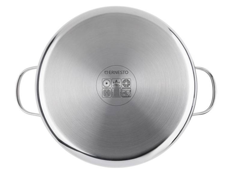 ERNESTO® Edelstahl-Topf, mit Deckel, Ø 24 cm VIP-Rabatte