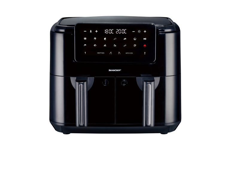 SILVERCREST® KITCHEN TOOLS Doppelzonen Heißtluftfritteuse »A1 SHLFDD 2400«, 2200–2600 W Letzte 3 Tage
