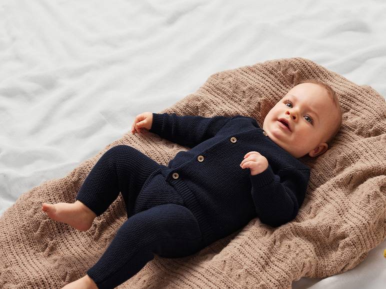 lupilu® Baby Strickjacke aus reiner Bio-Baumwolle Im Verkauf