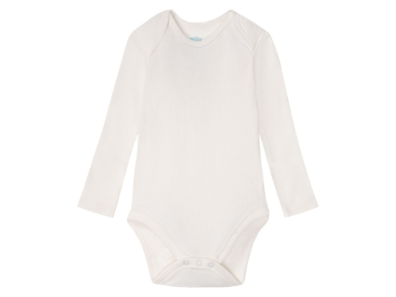 lupilu® Baby Bodies, langarm, 5 Stück, aus reiner Bio-Baumwolle Outlet
