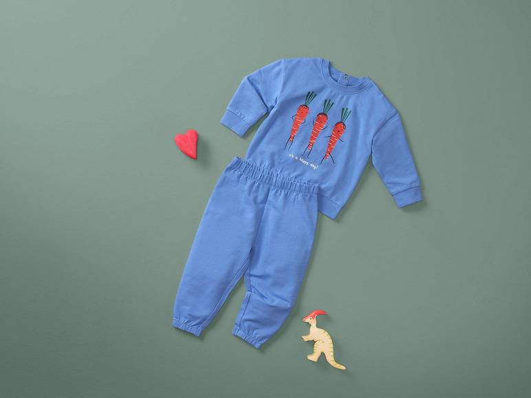 lupilu® Baby Freizeitanzug, 2-teilig, mit Bio-Baumwolle Schlussverkauf