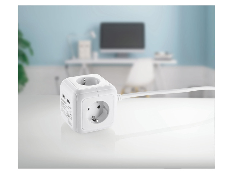 SILVERCREST® Steckdosenwürfel mit USB-Ports Fabrik Onlineshop