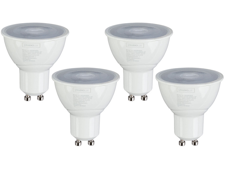 LIVARNO home 4er Set - Leuchtmittel Lichtfarbensteuerung, für Zigbee Smart Home, 5 Watt, GU10 Black Friday