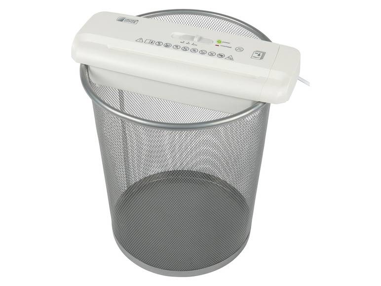 UNITED OFFICE® Aktenvernichter-Papierkorbaufsatz, 6 Blatt A4, mit ausziehbarem Teleskoparm Riesige Ersparnisse