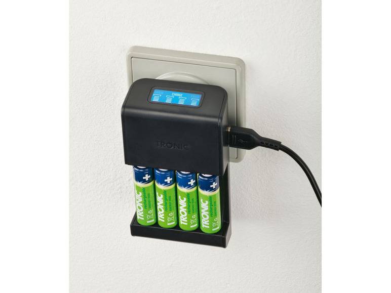 TRONIC® Akku Ladegerät mit LCD Ladeanzeige Tiefpreis