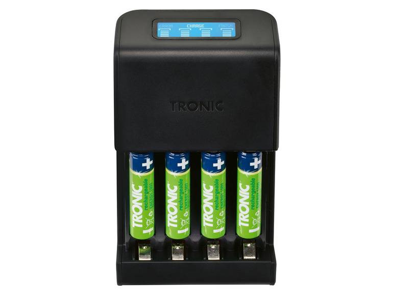 TRONIC® Akku Ladegerät mit LCD Ladeanzeige Tiefpreis