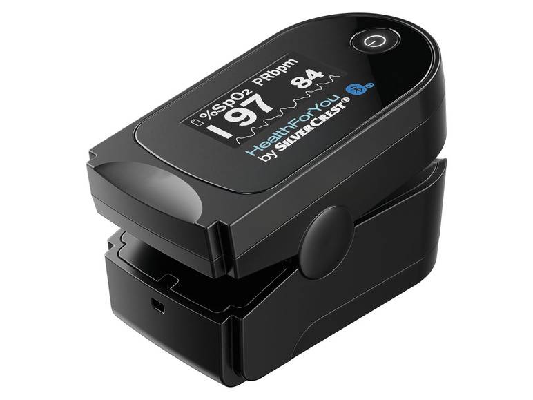 SILVERCREST® PERSONAL CARE Pulsoximeter »SPO 55«, mit HealthForYou- App Bis zu 55% Rabatt