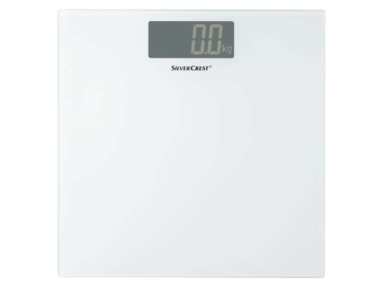 SILVERCREST® PERSONAL CARE Personenwaage, Slim Design, aus Glas Auslauf