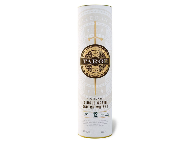 The Targe Highland Single Grain Scotch Whisky 12 Jahre mit Geschenkbox 40% Vol Rabatt